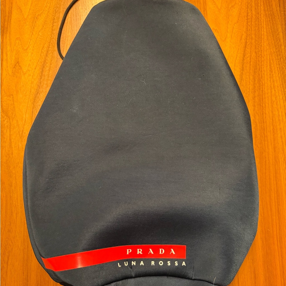 Prada Navy Drawstring Bag
